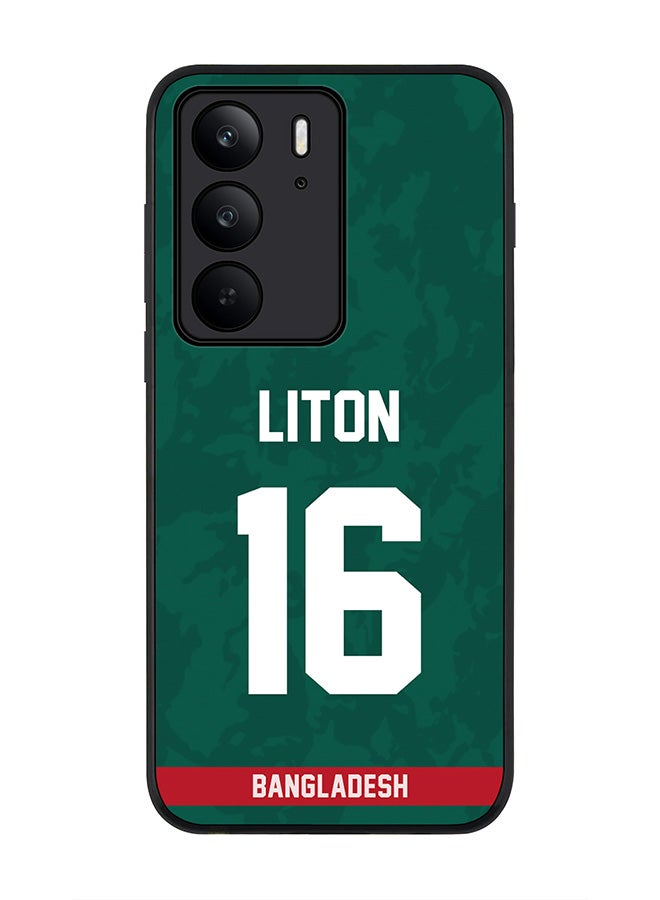 For Realme C75x / C75 4G Case,Slim fit Camera Protection, Shockproof Thin Phone cover  - Bangladesh Liton Das, Jersey No 16